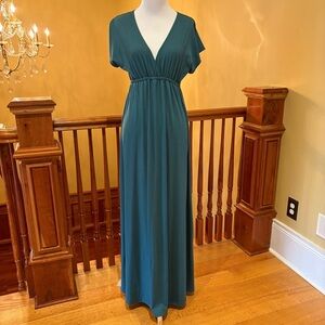 Maxi Dress Blue-Green V-Neck Wmn’s XS